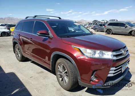 2018 Toyota Highlander Se from USA, damaged, VIN 5TDJZRFH4JS834136
